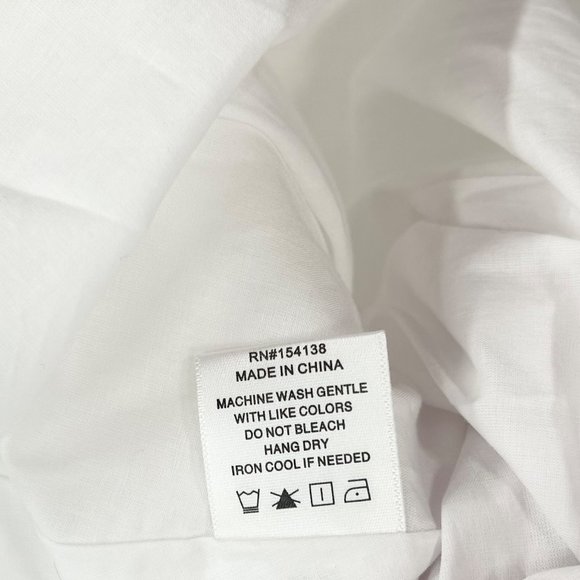 NWT Staud Coliseum White 100% Linen Cottagecore Maxi Dress - Picture 6 of 10